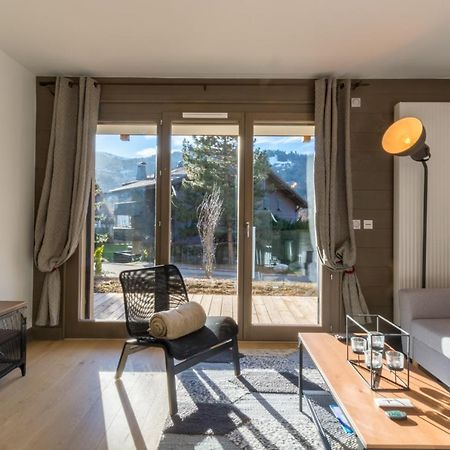 생제르베레뱅 2 Pieces Vue Domaine Skiable Proche Arret Navette - Chalet Perrette 아파트 외부 사진