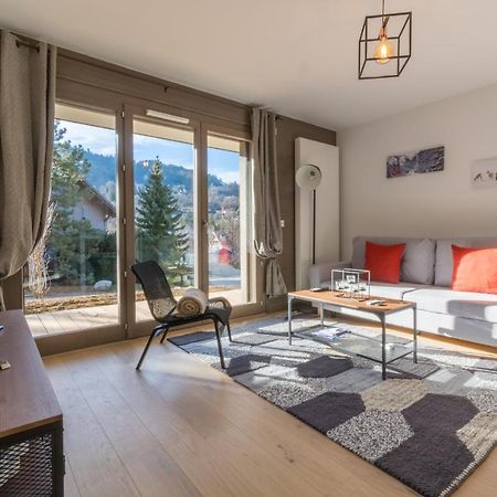 생제르베레뱅 2 Pieces Vue Domaine Skiable Proche Arret Navette - Chalet Perrette 아파트 외부 사진