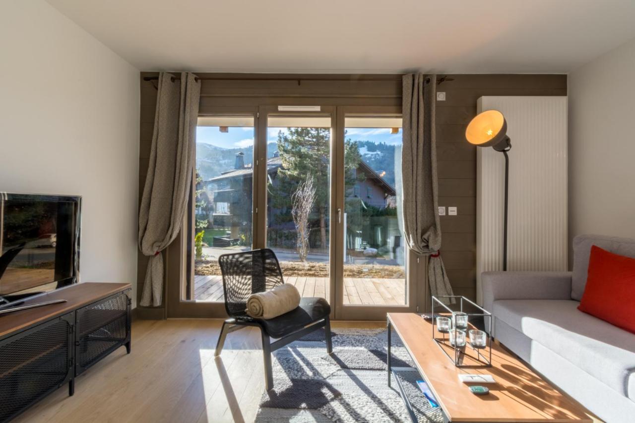 생제르베레뱅 2 Pieces Vue Domaine Skiable Proche Arret Navette - Chalet Perrette 아파트 외부 사진