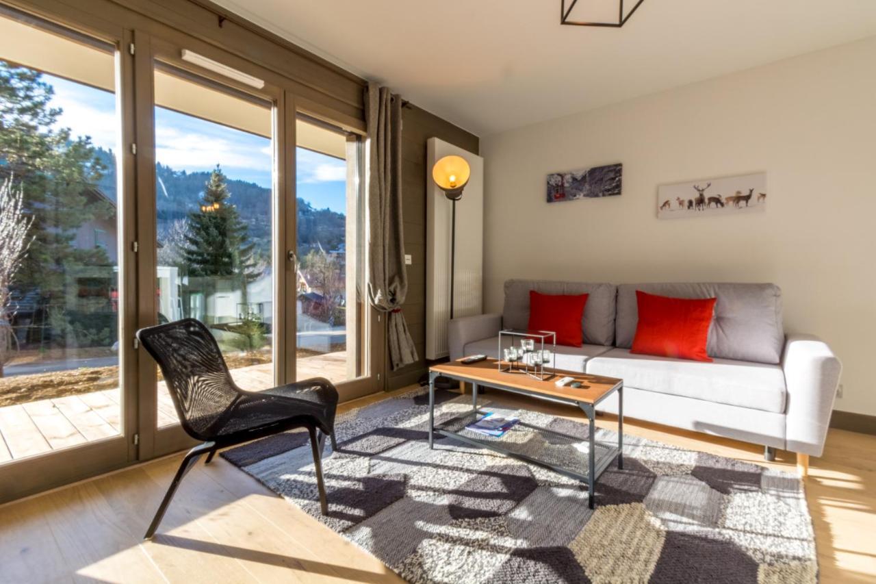 생제르베레뱅 2 Pieces Vue Domaine Skiable Proche Arret Navette - Chalet Perrette 아파트 외부 사진
